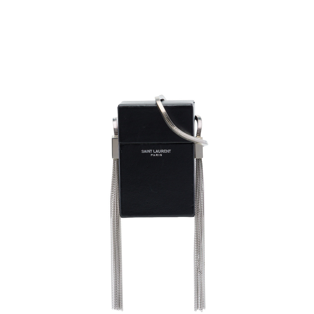 Pre-Loved Saint Laurent Mini Lambskin Smoking Box Crossbody